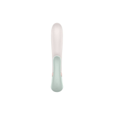 Смарт вібратор-кролик з підігрівом – Satisfyer Heat Wave Mint – кнопка бустер, управління з телефона на відстані