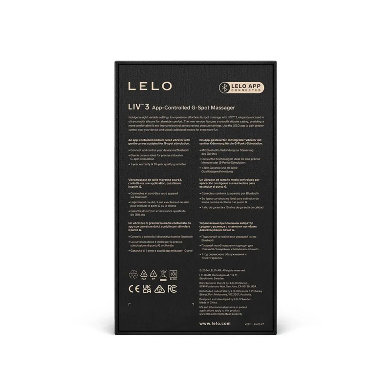 Смарт вібратор вагінальний для точки G LELO Liv 3 Deep Plum, сливового кольору