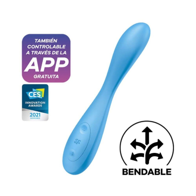 Смарт вібратор з гнучким стовбуром – Satisfyer G-Spot Flex 4+ – дистанційне керування з телефона