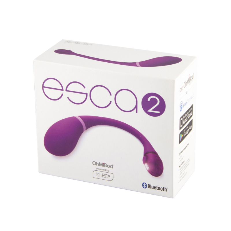 Смарт віброяйце для вебкама – Ohmibod Esca2 for Kiiroo – на дистанційному управлінні з телефона через застосунок