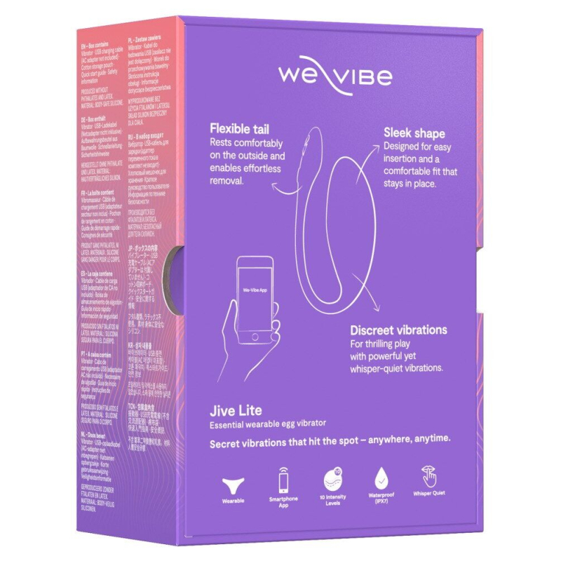 Смарт-віброяйце – We-Vibe Jive Lite Purple, компактний розмір