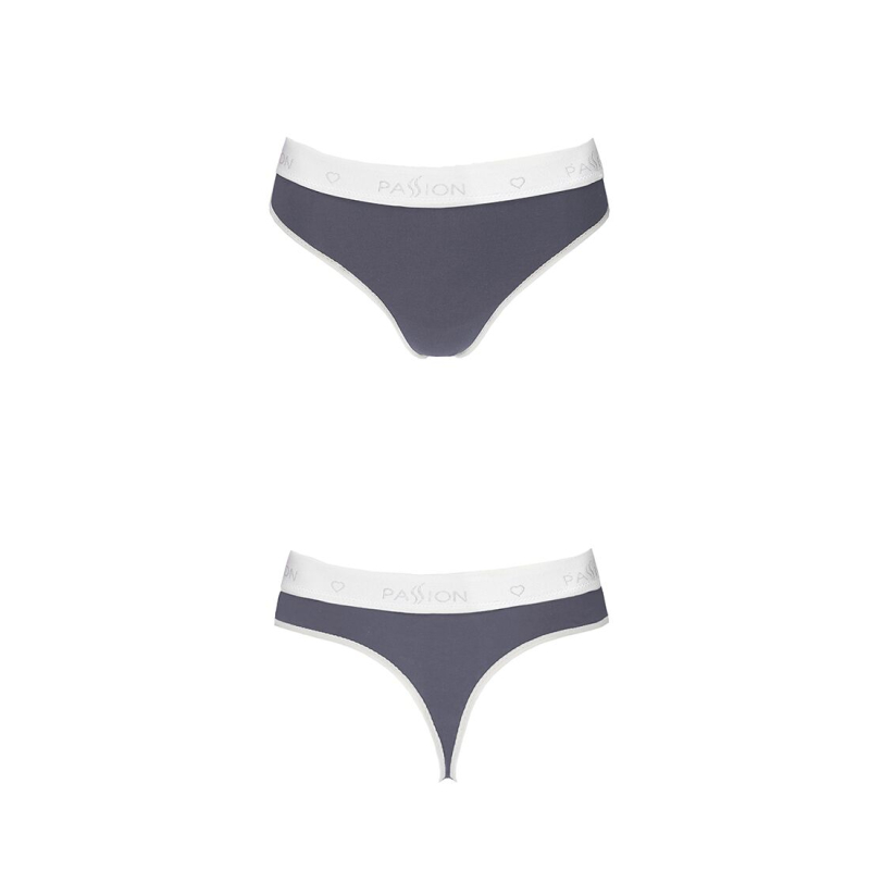 Спортивні трусики–стрінги Passion PS007 PANTIES M, темно–сірий