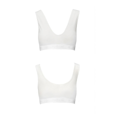 Спортивний топ з еластичної бавовни Passion PS005 TOP M, білий