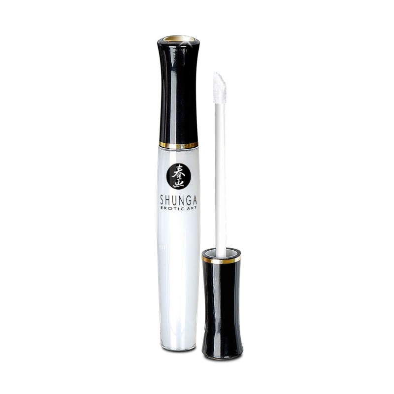 Стимулювальний блиск для губ Shunga LIPGLOSS – Coconut Water (10 мл), ефект поколювання