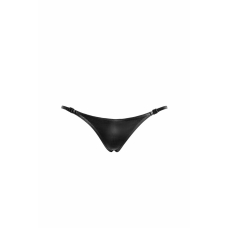 Трусики Noir Handmade P012 Wild crocodile wetlook thong with double opening – 3XL