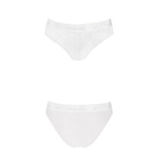 Трусики з широкою гумкою і мереживом Passion PS001 PANTIES XL, білий