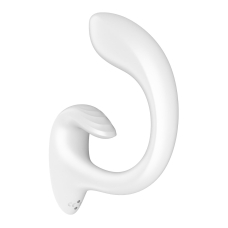 Вагінально-кліторальний вібратор – Satisfyer G for Goddess 1 White – гнучкий стовбур, 12х2 режимів