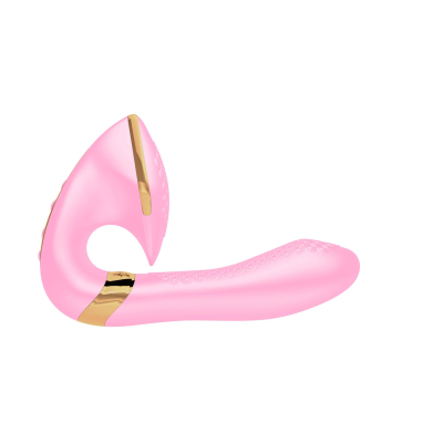 Вагінально-кліторальний вібратор – Shunga Soyo Light Pink – 2 мотори, 10 режимів вібрації на кожен