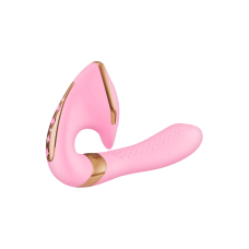 Вагінально-кліторальний вібратор – Shunga Soyo Light Pink – 2 мотори, 10 режимів вібрації на кожен