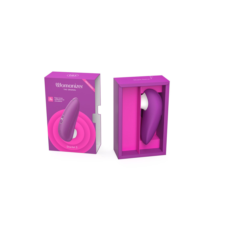 Вакуумний кліторальний стимулятор – Womanizer Starlet 3 Violet – 6 рівнів інтенсивності
