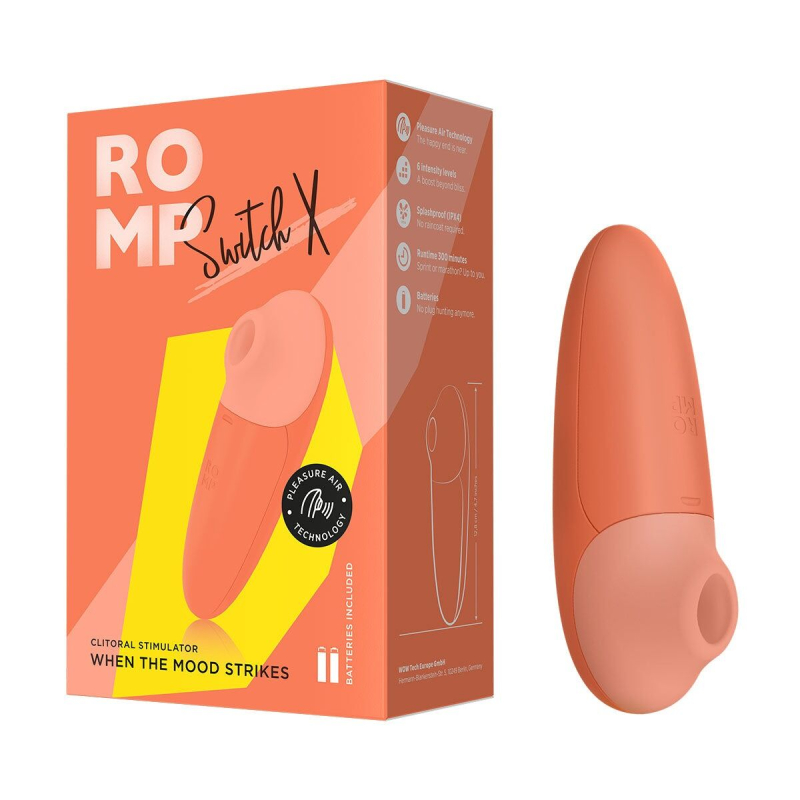 Вакуумний стимулятор для клітора – Romp Switch X – 6 режимів, живлення від батарейок