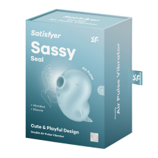 Вакуумний стимулятор з вібрацією "пінгвінчик" – Satisfyer Sassy Seal – 11 рівнів вакууму + 12 вібро