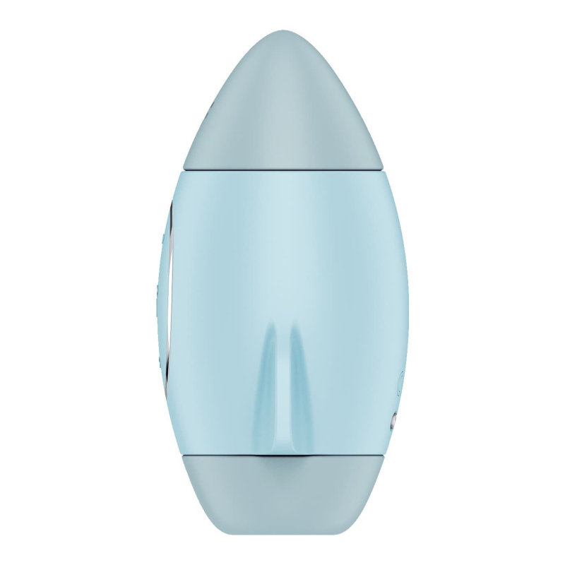 Вакуумний стимулятор з вібрацією – Satisfyer Mission Control Blue – 2 незалежні мотори