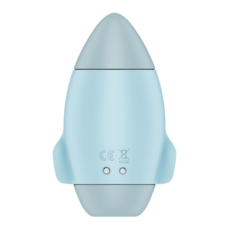 Вакуумний стимулятор з вібрацією – Satisfyer Mission Control Blue – 2 незалежні мотори