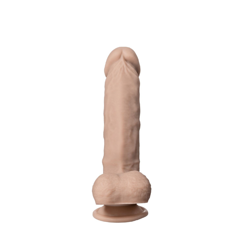 Большой фаллоимитатор на присоске SilexD Tomas Real Skin Flesh MODEL 1 – длина 23 см, диаметр 4.9 см