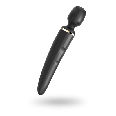 Великий та потужний вібромасажер Satisfyer Wand-er Woman (Black/Gold) – розмір XXL, 50 віброрежимів