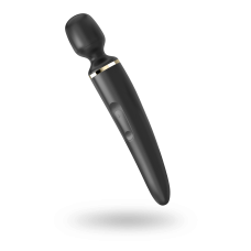 Большой и мощный вибромассажер Satisfyer Wand-er Woman (Black/Gold) – размер XXL, 50 вибро-режимов