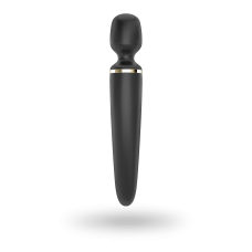Большой и мощный вибромассажер Satisfyer Wand-er Woman (Black/Gold) – размер XXL, 50 вибро-режимов