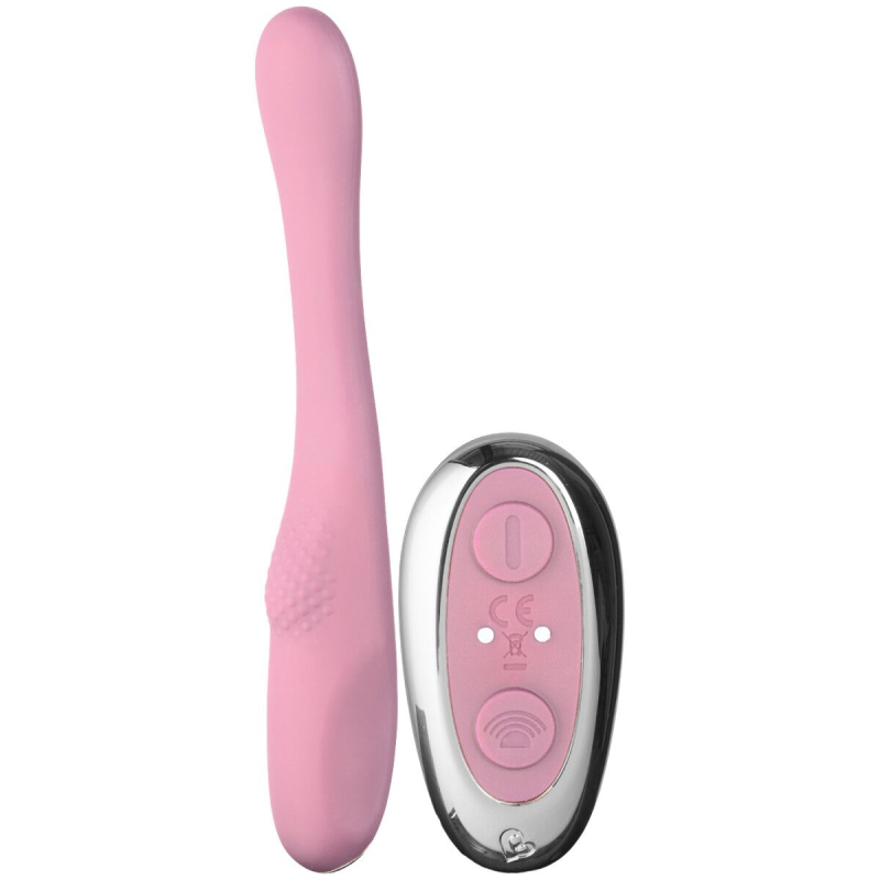 Вібратор 2в1 – Rocks Off Two-Vibe Pink – кліторальна стимуляція + стимуляція точки G, 2 мотори по 10 режимів на кожний
