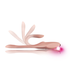 Вібратор 2в1 – Rocks Off Two-Vibe Pink – кліторальна стимуляція + стимуляція точки G, 2 мотори по 10 режимів на кожний