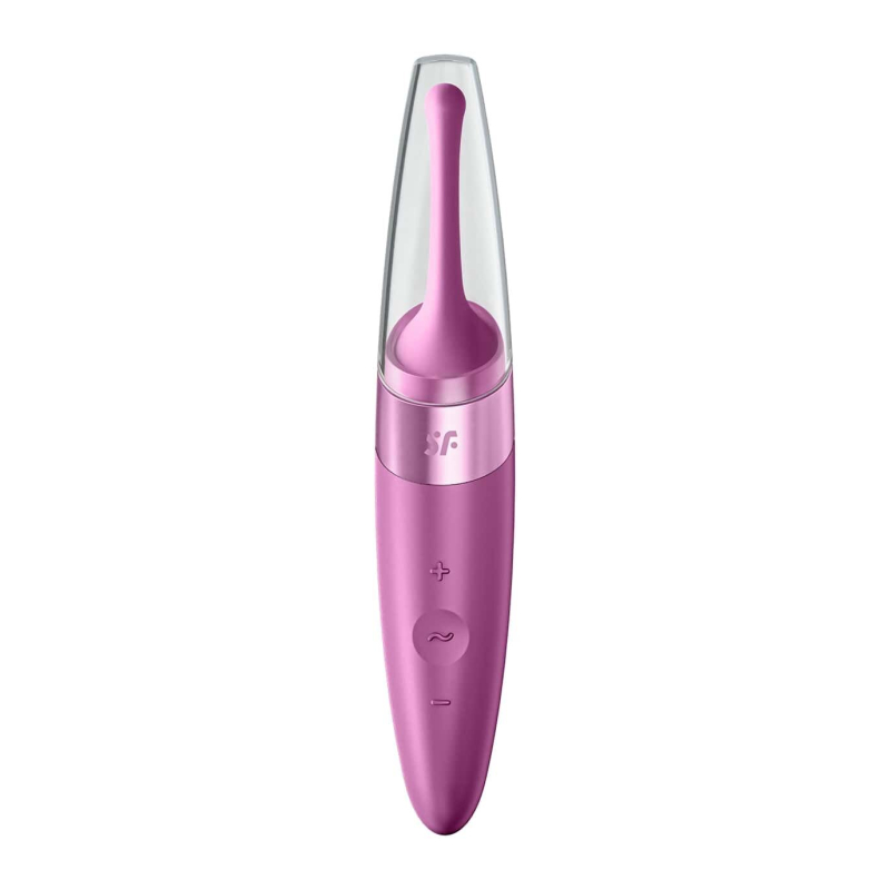 Вібратор для клітора і точкової стимуляції – Satisfyer Twirling Delight Berry – 40 комбінацій вібрацій