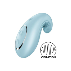 Вібратор для клітора – Satisfyer Dipping Delight Light Blue – 2 мотори, гнучкий кінчик