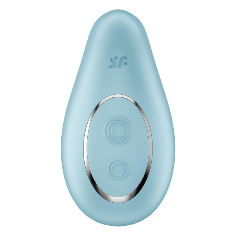 Вібратор для клітора – Satisfyer Dipping Delight Light Blue – 2 мотори, гнучкий кінчик