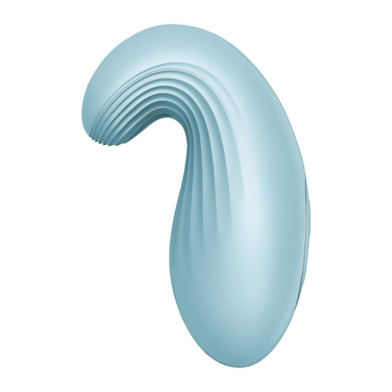 Вібратор для клітора – Satisfyer Dipping Delight Light Blue – 2 мотори, гнучкий кінчик