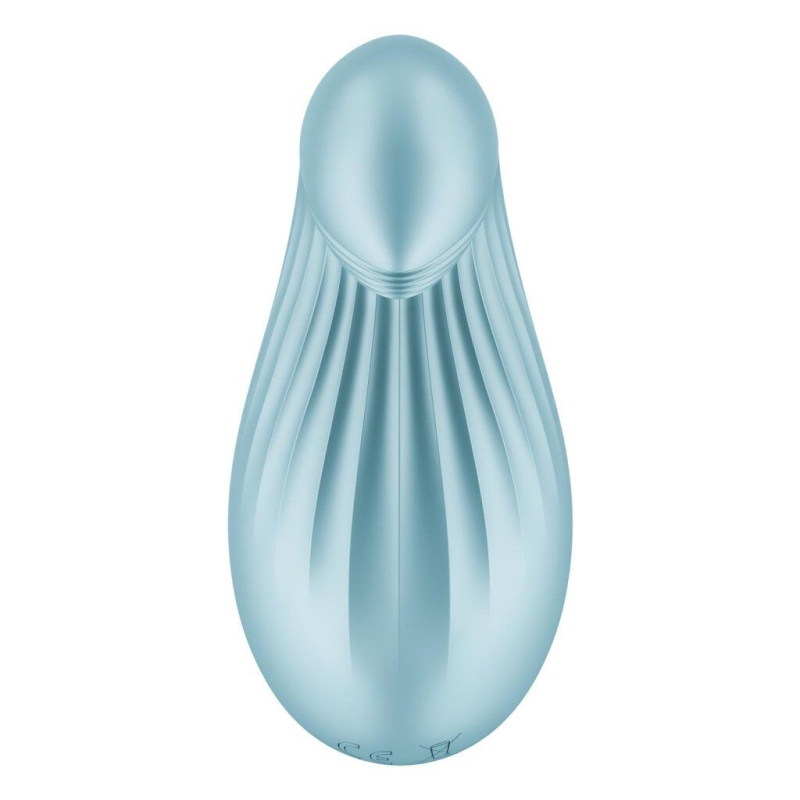 Вібратор для клітора – Satisfyer Dipping Delight Light Blue – 2 мотори, гнучкий кінчик