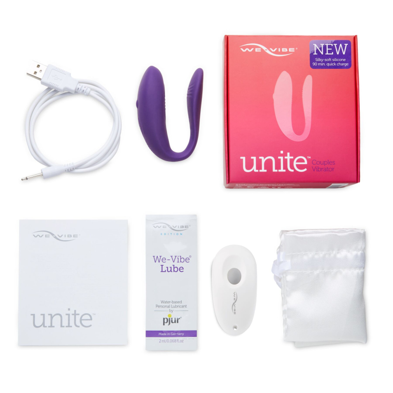 Вібратор для пар з пультом – We-Vibe Unite Purple – одночасна стимуляція для обох партнерів