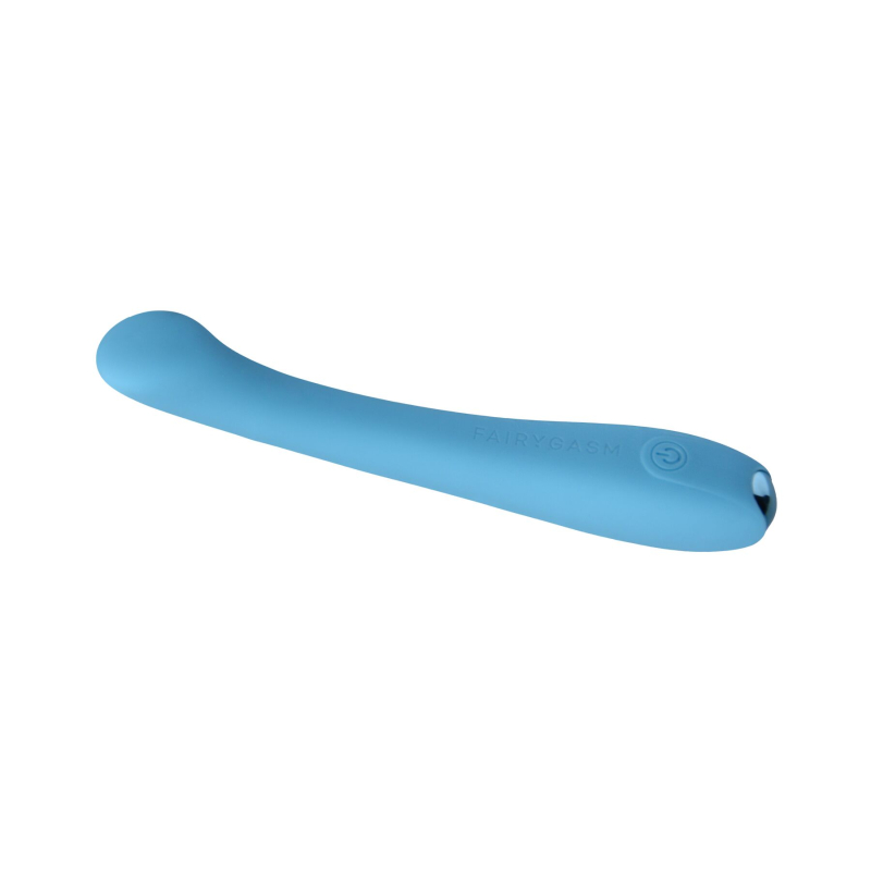 Вибратор для точки G – FairyGasm MerryWand Blue – гибкий ствол, 9 вибро-режимов