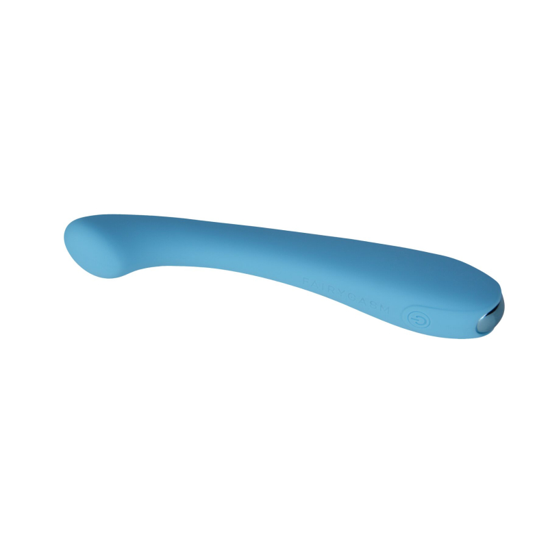 Вибратор для точки G – FairyGasm MerryWand Blue – гибкий ствол, 9 вибро-режимов