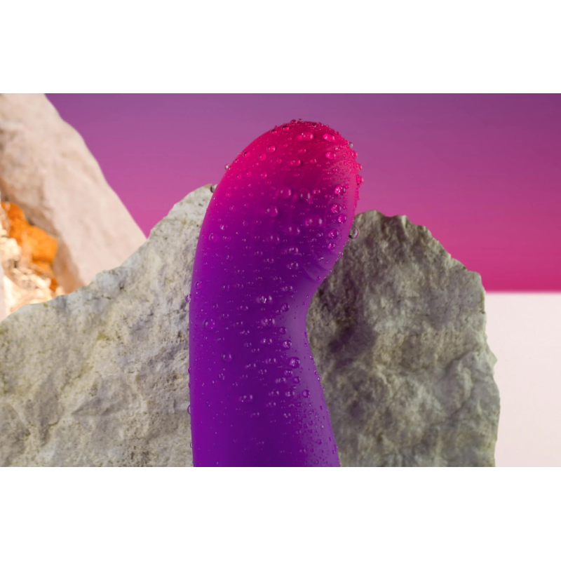 Вибратор для точки G - Rocks Off Glo Girl Vibe, фиолетового цвета
