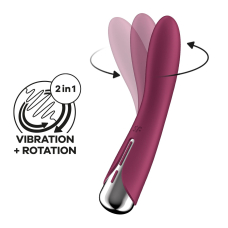 Вибратор для точки G с вращением ствола – Satisfyer Spinning Vibe 1 Red – 2 мотора