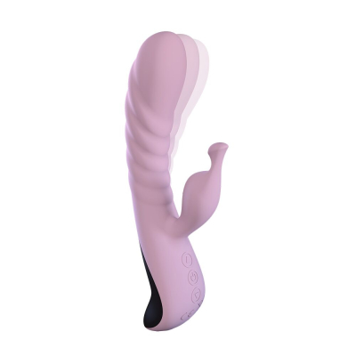 Вібратор-кролик – Adrien Lastic Mini Trigger з масажними рухами стовбура, 9 вібро-режимів та 4 коливань