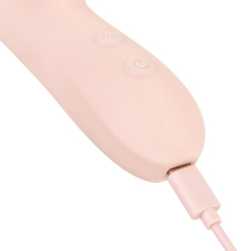 Вібратор-кролик для точки G та клітора Good Vibes Only SHAI Thrusting Vibrator Soft Silicone, рожевий