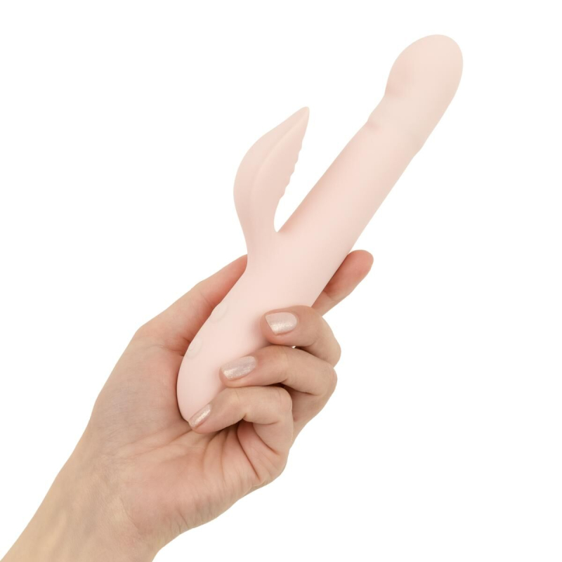 Вібратор-кролик для точки G та клітора Good Vibes Only SHAI Thrusting Vibrator Soft Silicone, рожевий