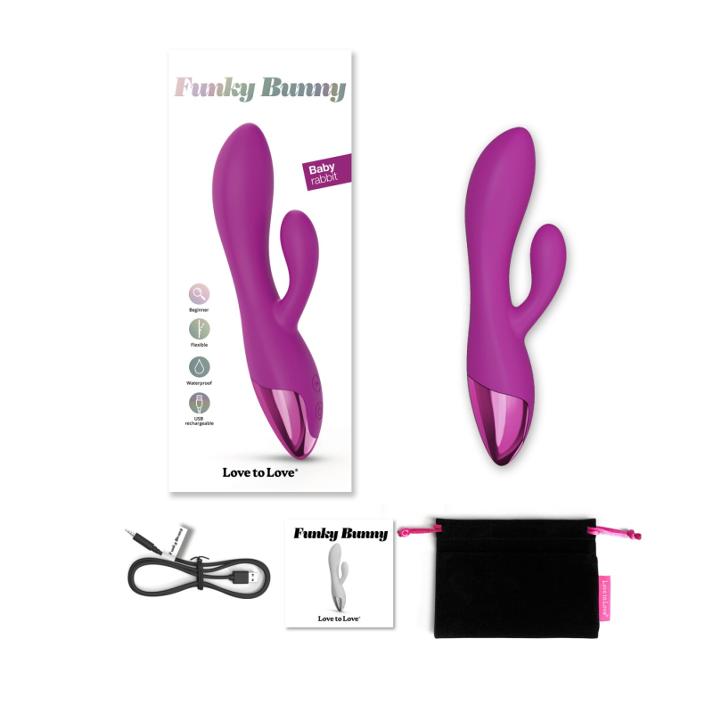 Вібратор-кролик – Love To Love FUNKY BUNNY Sweet Orchid – 3 режими, 7 ритмічних малюнків
