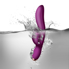 Вібратор-кролик Rocks Off Regala Fuchsia – для стимуляції точки А з 2 моторами та LED-підсвічуванням