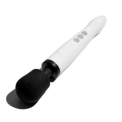 Вібратор мікрофон - DOXY Die Cast R Stardust White, біло-чорного кольору