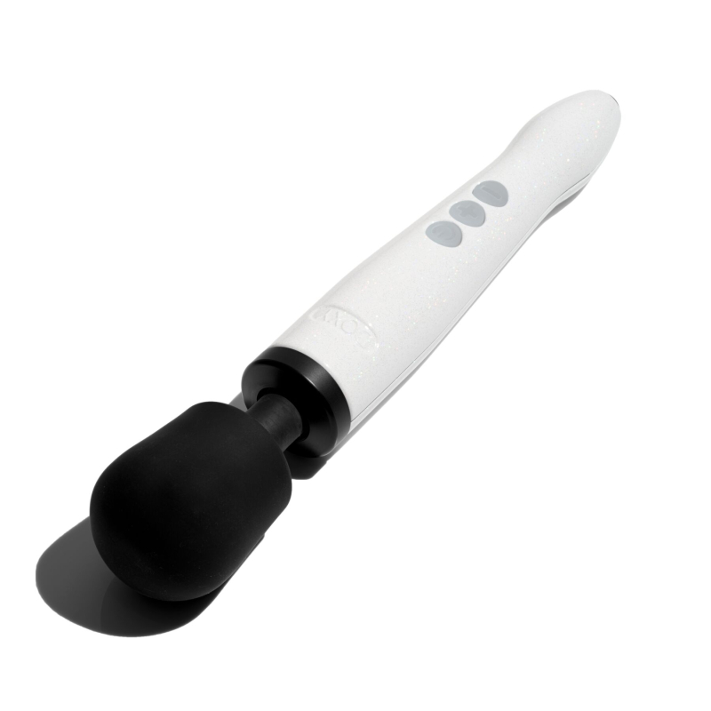 Вібратор мікрофон - DOXY Die Cast R Stardust White, біло-чорного кольору