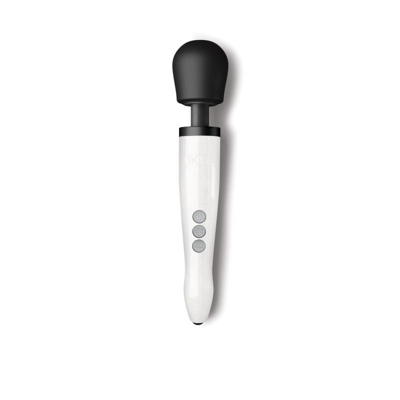 Вібратор мікрофон - DOXY Die Cast R Stardust White, біло-чорного кольору