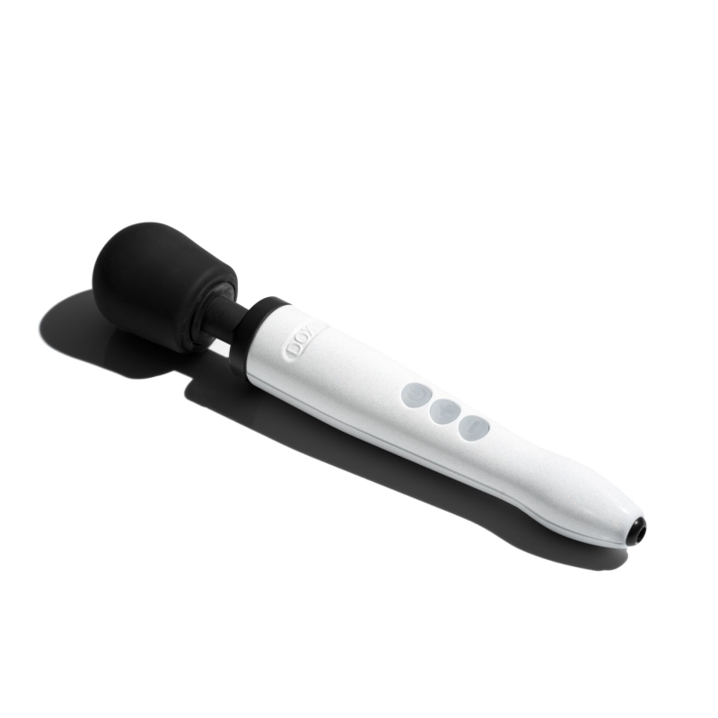 Вібратор мікрофон - DOXY Die Cast R Stardust White, біло-чорного кольору