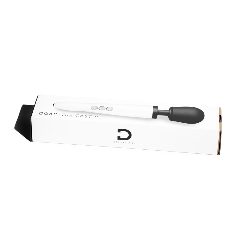 Вібратор мікрофон - DOXY Die Cast R Stardust White, біло-чорного кольору
