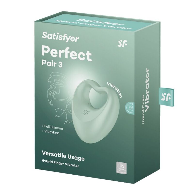 Вібратор на палець + ерекційне кільце 2в1 – Satisfyer Perfect Pair 3 – 12 режимів вібрації