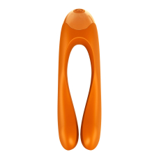 Вібратор на палець – Satisfyer Candy Cane Orange – 12 режимів вібрації, широкий діапазон використання