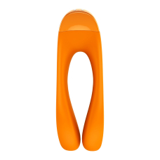 Вібратор на палець – Satisfyer Candy Cane Orange – 12 режимів вібрації, широкий діапазон використання