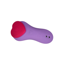 Вібратор у трусики – FairyGasm HeartGem Violet – магнітне кріплення, пульт, подвійна стимуляція, 9 режимів