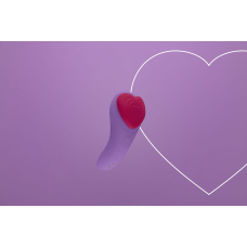 Вібратор у трусики – FairyGasm HeartGem Violet – магнітне кріплення, пульт, подвійна стимуляція, 9 режимів