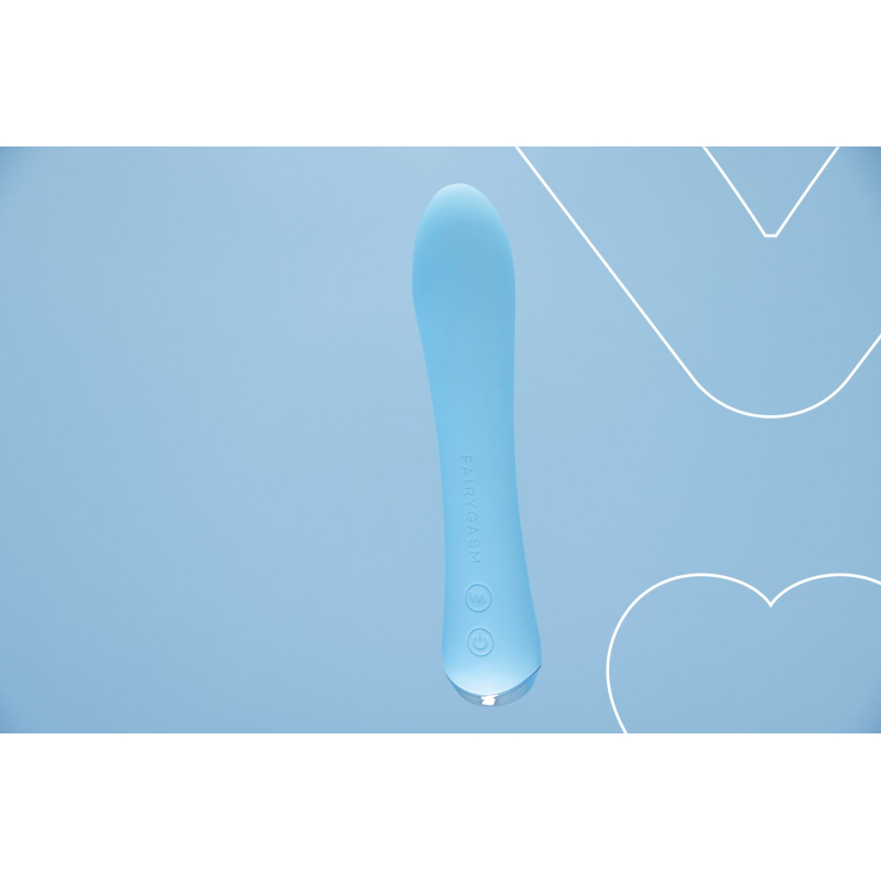Вібратор з підігрівом – FairyGasm WowGenie Blue – нагрів до 42 °C, 9 режимів вібрації